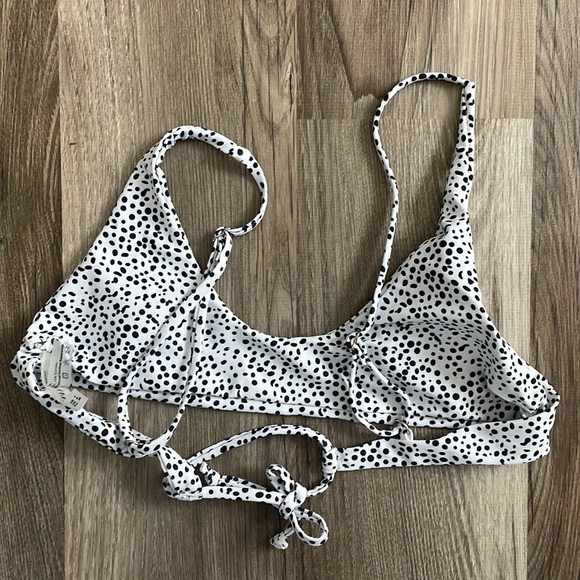 ZAFUL Dalmatian Print Knot High Leg Thong Bikini Swimsuit - Picture 3 of 6